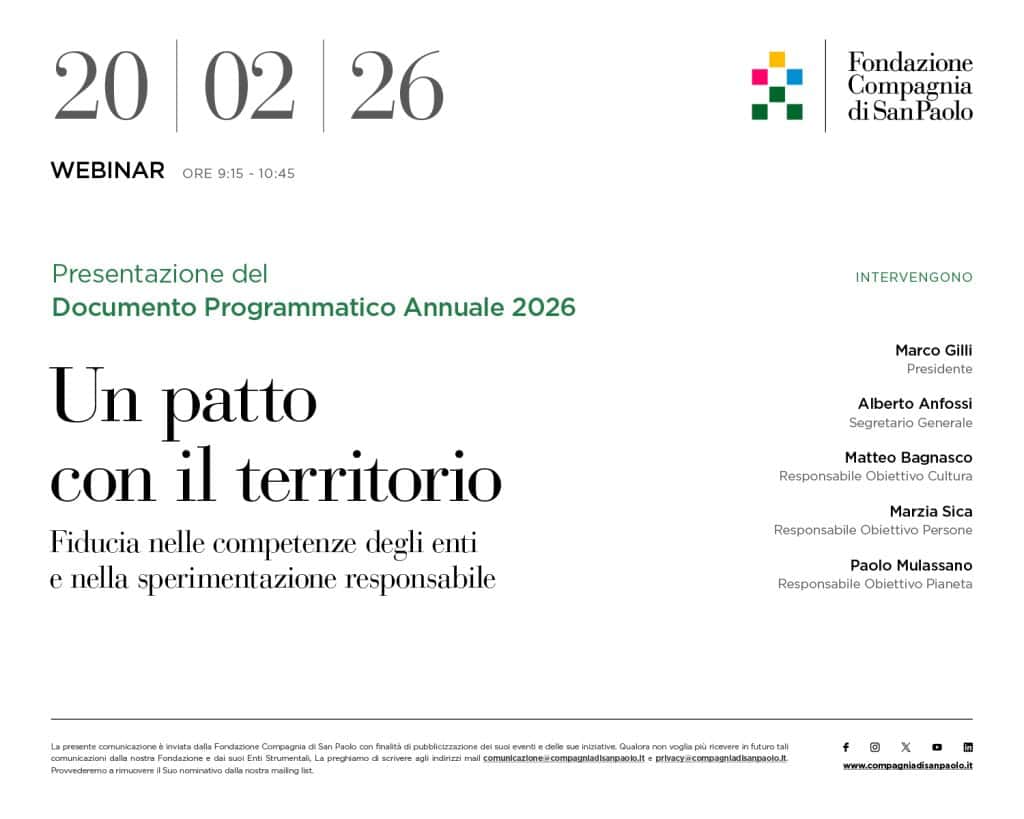 Un patto con il territorioCSP_DPA 2026